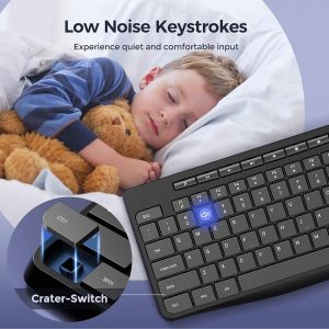 Silent Keyboard with Low Profile Chiclet Keys - Image 7