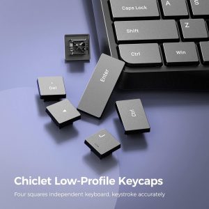 Silent Keyboard with Low Profile Chiclet Keys - Image 3